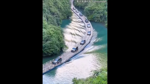 這橋竟然在浮動　這種駕駛體驗你敢試看看嗎？