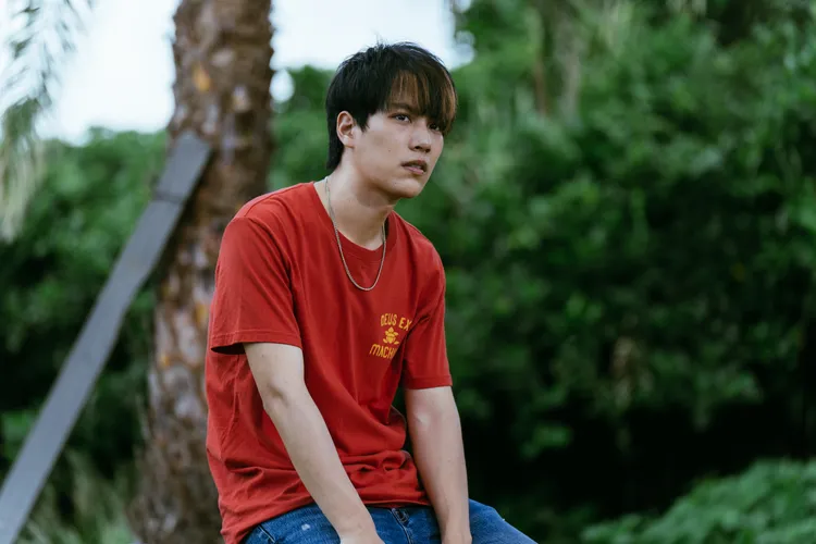 林子閎飾演沒什麼特色的外送員志傑。MyVideo提供