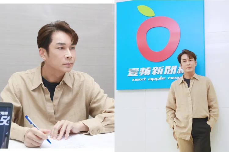 造型師陳孫華講評金鐘紅毯。朱世閎攝