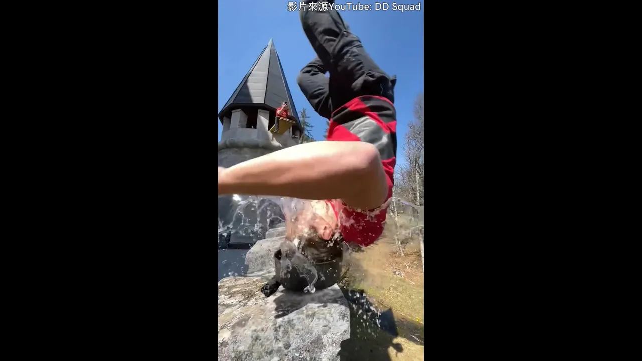 後空時翻竟然還能順便洗洗頭！