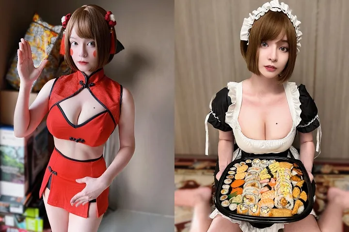 郭鬼鬼可甜可美又有魔鬼身材，Cosplay角色也很多元。翻攝IG/angelakuo0504