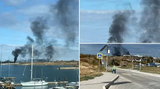 黑海艦隊駐港多次大爆炸 俄控烏克蘭無人機襲擊