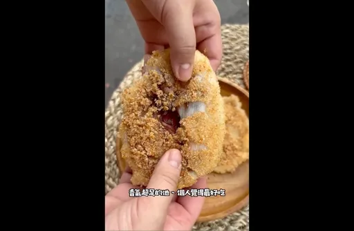 阿婆現炸超大麻糬 嘉義排隊1小時銅板美食