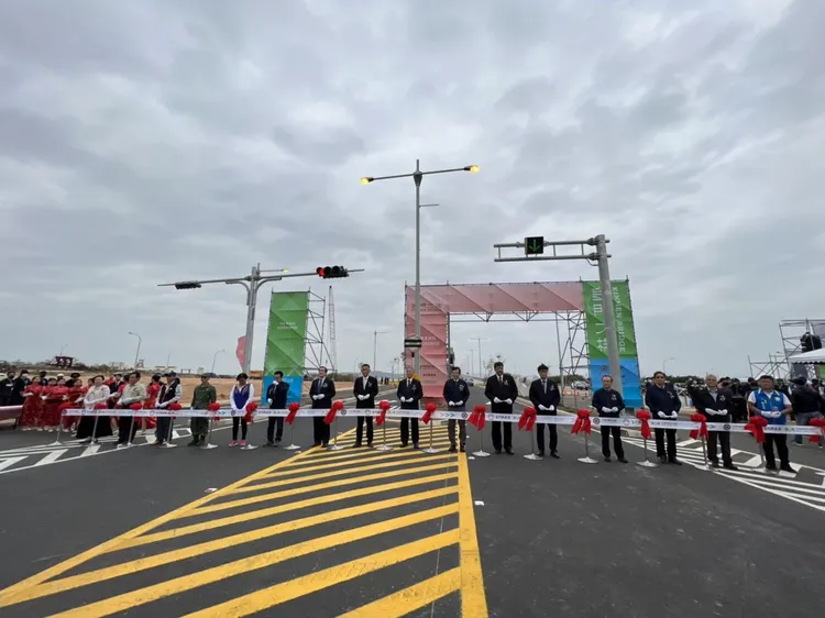 金門大橋今天（10/30）舉行通車典禮。蔡宇凌攝