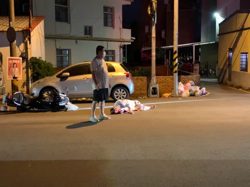 9旬翁垃圾丢偏遇横祸 过马路重放遭机车猛撞亡