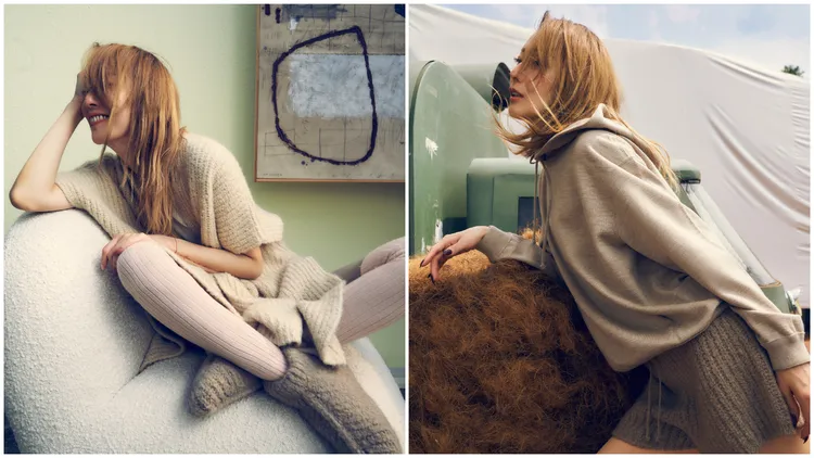 鄭秀文演繹Loro Piana全新Cocooning系列形象廣告，展現自然愜意的生活氣息。品牌提供