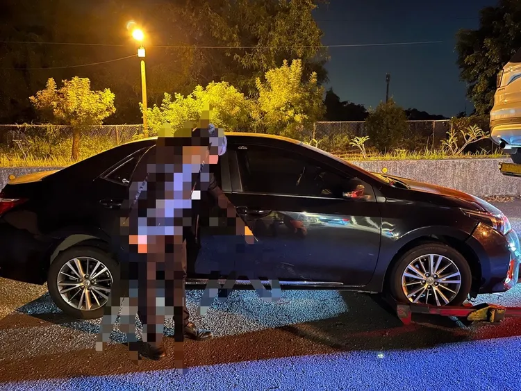 車輛刮毀。警方提供