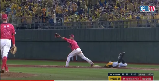 撲壘拼勁矇出內野安打　有電視輔助判決難了