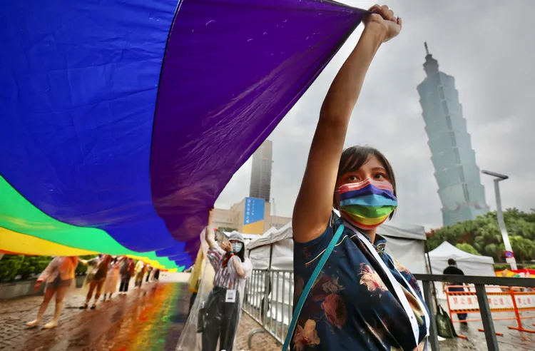 同志大遊行像是一場繽紛的嘉年華會。林林攝