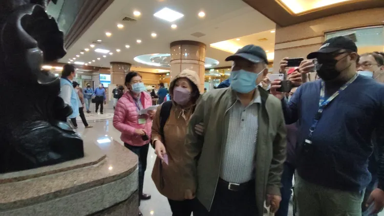 前縣議員劉石純到場。林志青攝