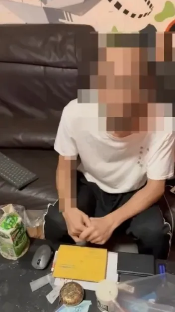 警方在劉男住處查獲大麻等毒品。翻攝畫面