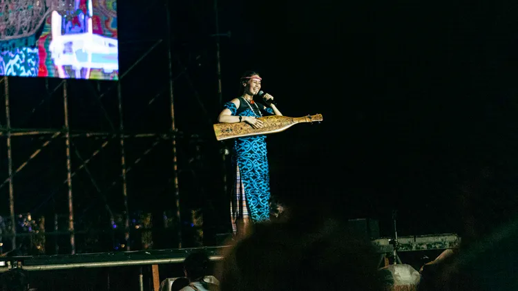 馬來西亞的空靈歌手Alena Murang。古和純攝