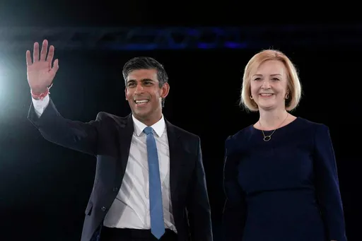 王子復仇記！蘇納克50天前黨魁之爭輸給特拉斯　如今接替她成為首相