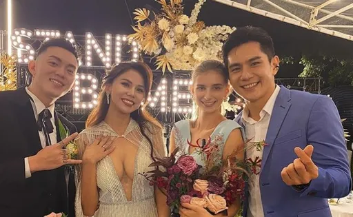 佳娜飞扑接爆乳蕾拉捧花「我也想结婚」! 惨摔在地祖雄心疼:抢到破皮流血
