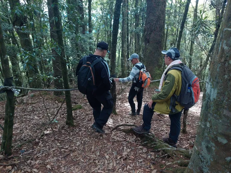 今天林管處及森林警察至現場蒐證。民眾提供