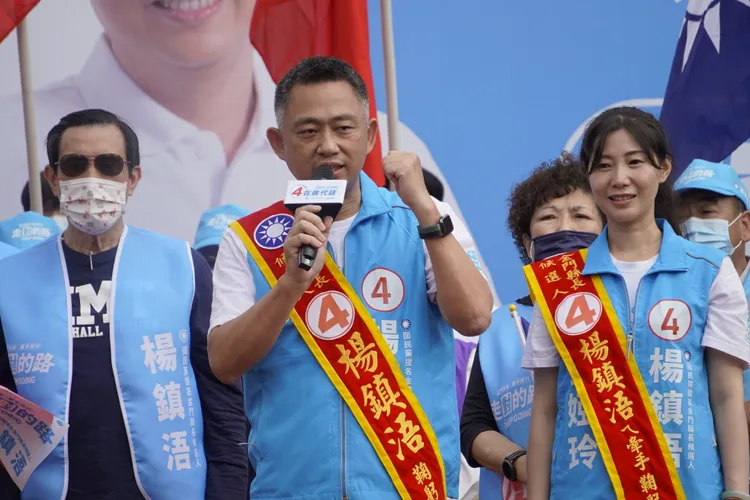 楊鎮浯強調走對的路，證明金門人的智慧。蔡宇凌攝