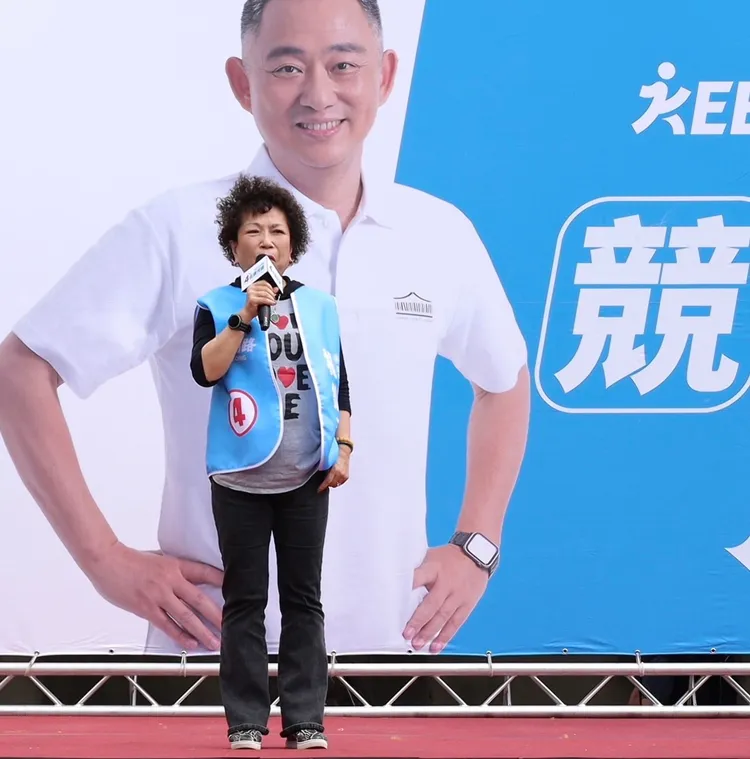 立委葉毓蘭跨海金門站台強調，金門縣長要選清廉正直的楊鎮浯。蔡宇凌攝