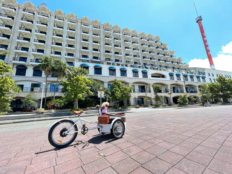 專案贈送親子電動車騎乘體驗。黃盈甄攝