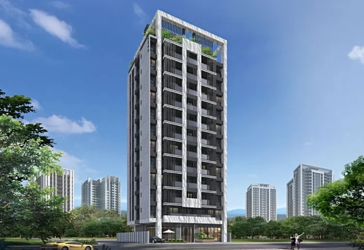 連勝街近年新案單價悉數站上6字頭，例如預售案「虹爵琢悅」標榜鄰近捷運中和站、享受連城路商圈的繁榮，圖為3D示意圖。翻攝售屋平台