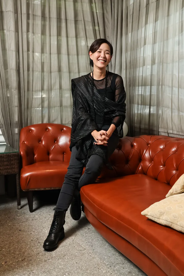 安溥被問再婚可能，笑稱現在睡覺對她來說好像比婚姻還重要。趙世平攝