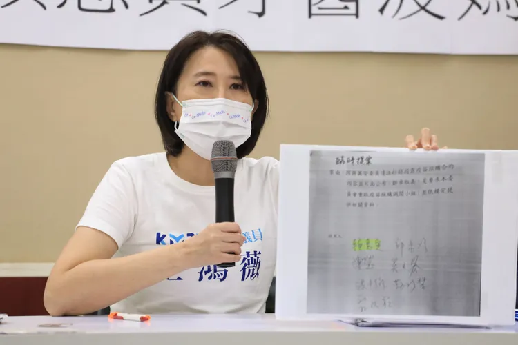 王鴻薇批評，賴惠員是「濫權慣犯」。莊宗達攝