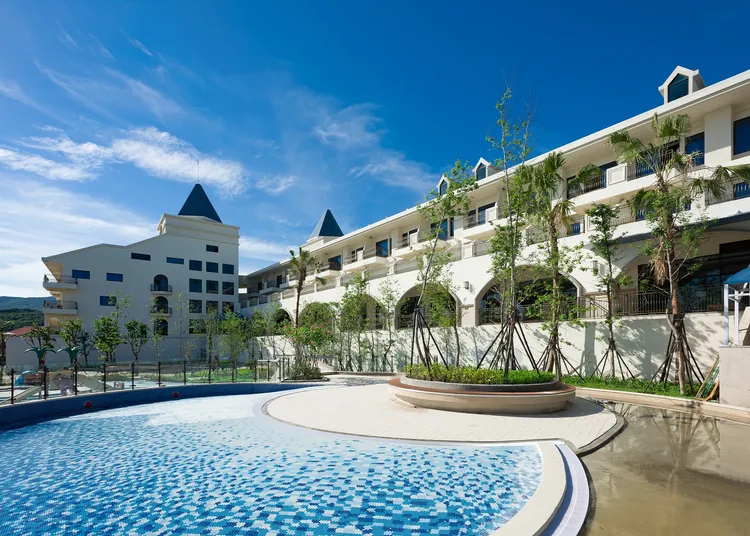 福容福隆充滿海洋度假氛圍，更有台灣本島唯一海底溫泉。業者提供