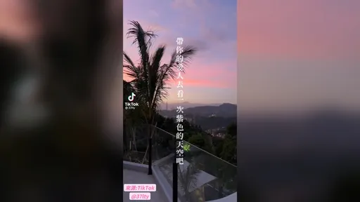看紫紅色的天空不用去愛琴愛　這家餐廳能將台北盆地的美景盡收眼底　  