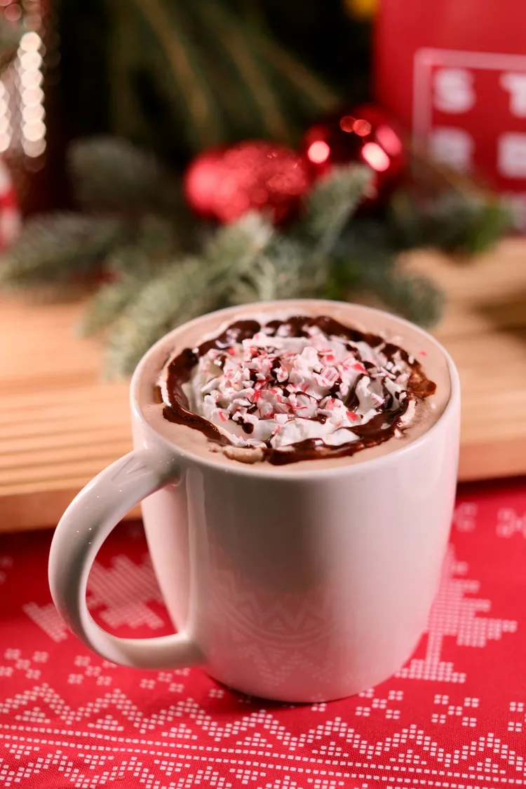 經典「薄荷風味摩卡咖啡」同步上市。陳志淵攝