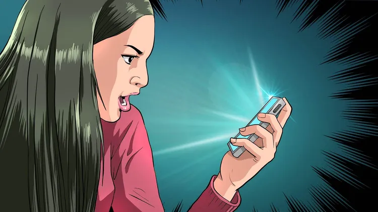 人妻不滿小王女友在IG罵她。示意圖