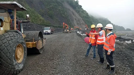 北橫台7線英士路段坍方今搶通　嚴禁21公噸以上重車通行