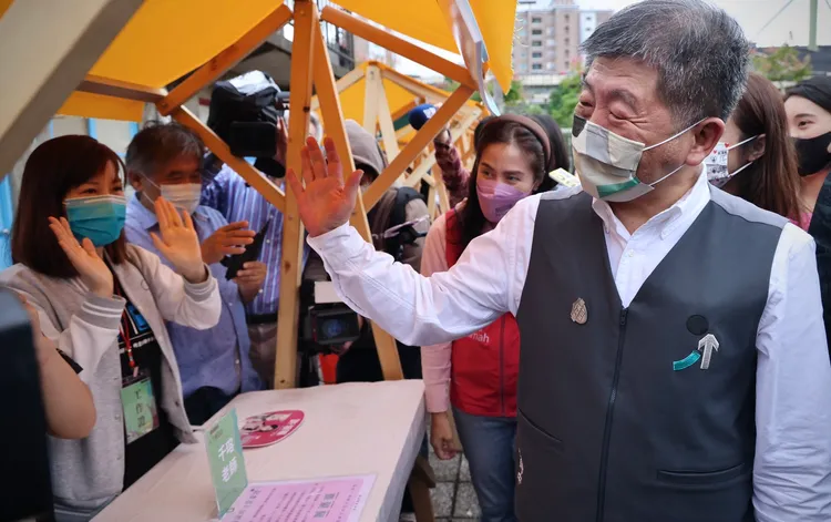 陳時中今天下午出席「全國身心靈職業工會誓師大會暨公益命理義診」活動