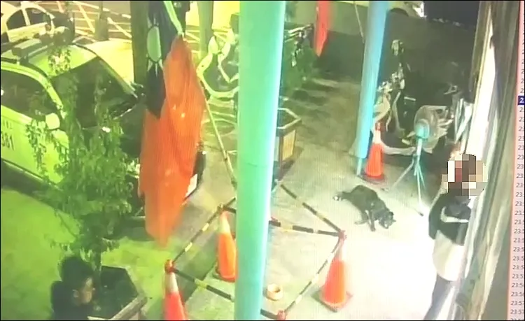 劉男到案表示，因對方嗆聲才會出手打人。警方提供