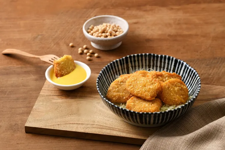 春水堂2022冬季新品-黃金植物肉雞塊。業者提供