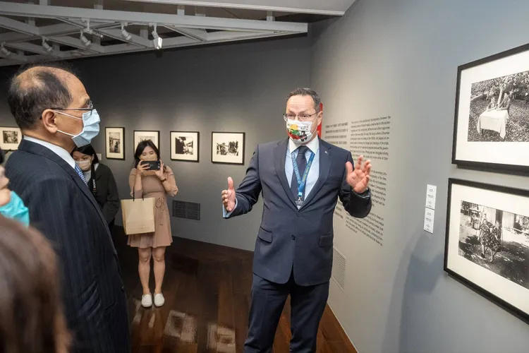 帕季格指出，台灣跟立陶宛都應該持續為自由而奮鬥。游錫堃辦公室提供