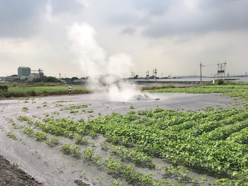 萬丹泥火山三度噴發毀紅豆田 周春米:應列入天災補助