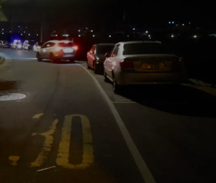 林信洋製造假車禍，企圖詐保。翻攝畫面