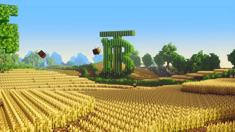 BURBERRY X MINECRAFT的冒險世界。品牌提供