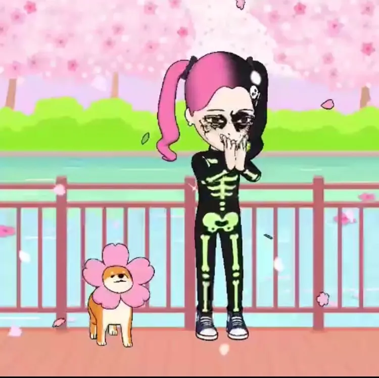 LINE虛擬人像可做萬聖節裝扮。手機截圖