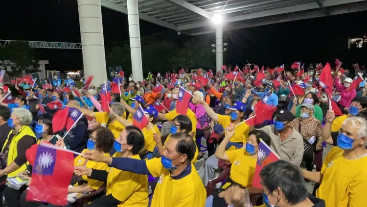 國民黨台東黨部晚間舉辦團結大會。饒慶鈴競總提供