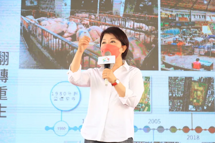 台中市長盧秀燕表示，肉品市場規劃改造成「綜合商場」、「社會住宅」及「主題性公園」。台中市政府提供