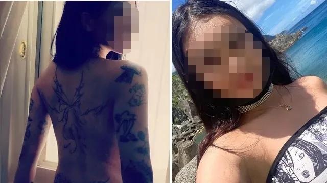 網美下海拍片讓網友錯愕。翻攝網美IG