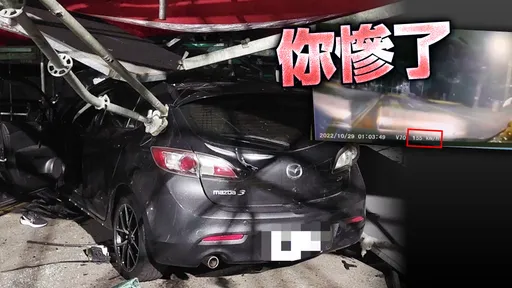 飆速155!馬3男無煞車撞進陳其邁造勢場 闖禍視角曝光