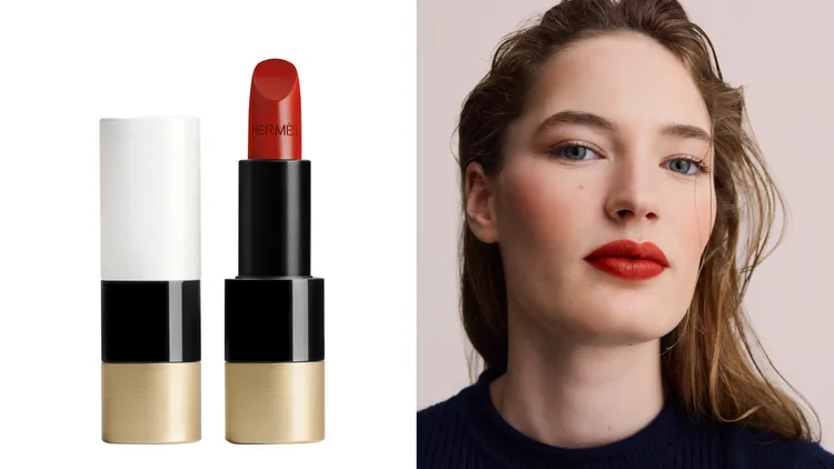 唇膏#79Rouge Érable，2250元。左圖品牌提供、右圖翻攝品牌官網