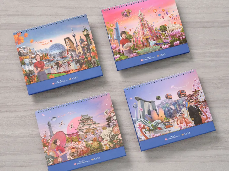 華航2023年桌曆。華航提供