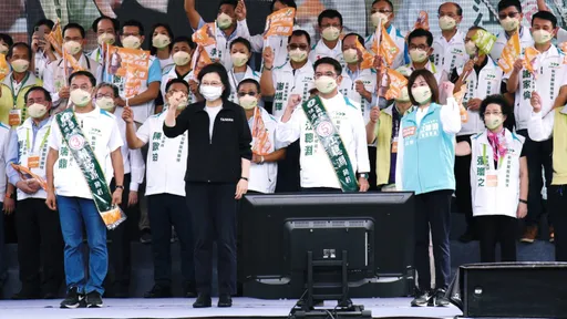 蔡英文赴宜蘭為江聰淵站台 批現任縣長負面新聞多、執政找不到方向