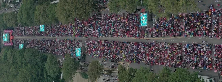 主辦單位宣布現場超過2萬人。陳辦提供