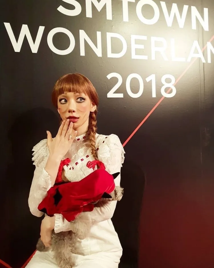 太妍2018年扮演安娜貝爾。翻攝SM娛樂