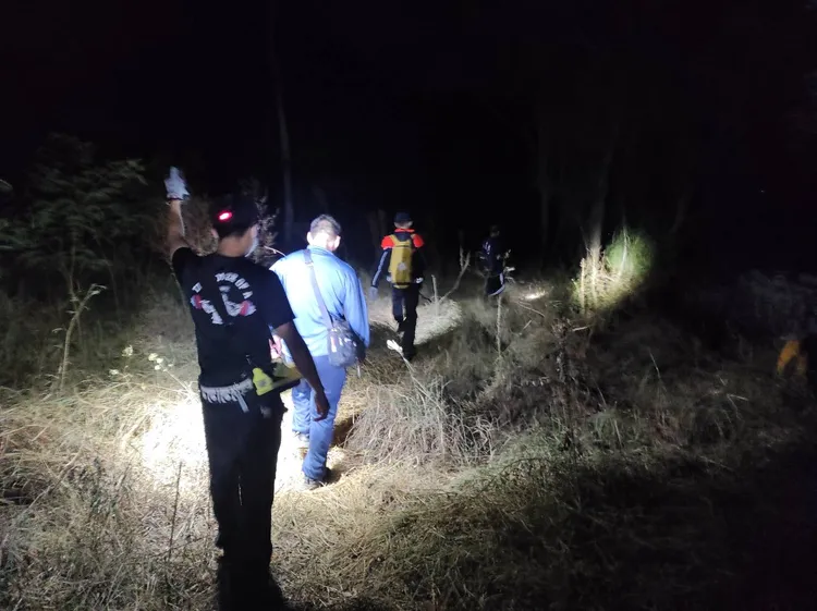 金門縣消防局利用GOOGLE地圖所自建的太武山搜救系統，14分鐘搜尋到受困民眾。金門消防局提供