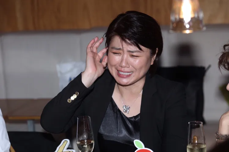 嚴藝文慶功受訪坦言有些失落。陳明中攝