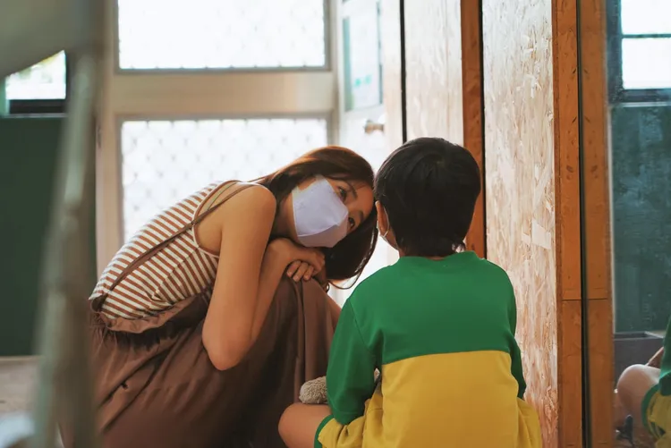 隋棠是《蝴蝶朵朵》繪本的種籽講師。翻攝自隋棠臉書